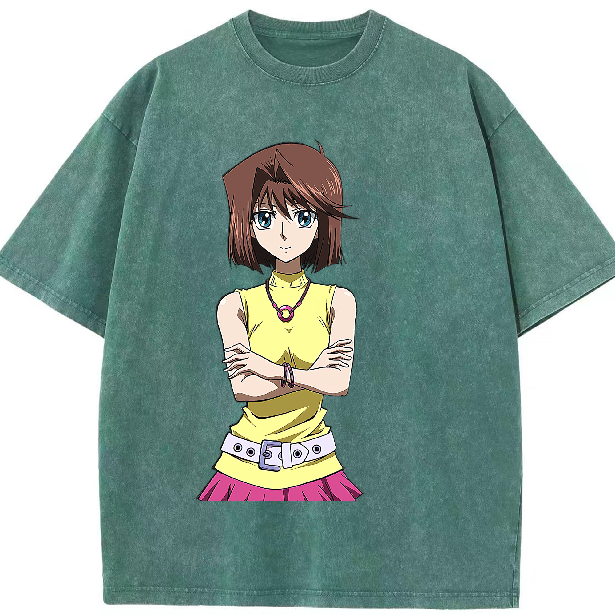 （画像用） 遊☆戯☆王 Yu-Gi-Oh! 綿100% ヴィンテージ風 半袖Tシャツ（フロントプリント）